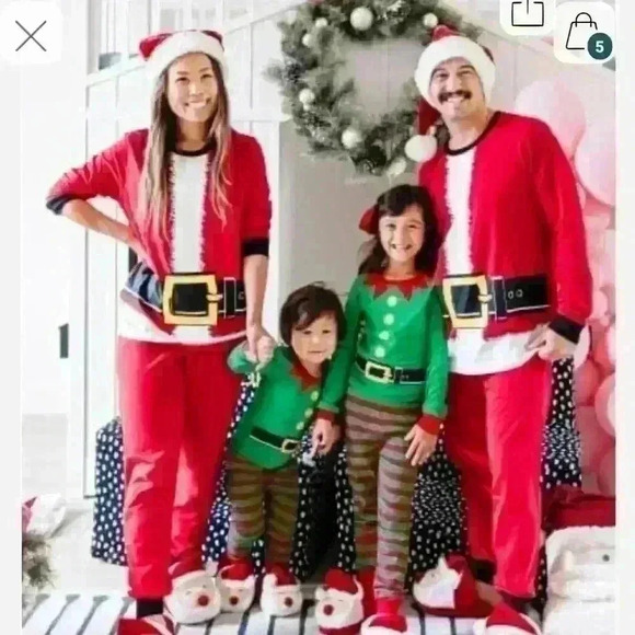 The Children's Place Other - Childrens Place Unisex Santa Pajamas